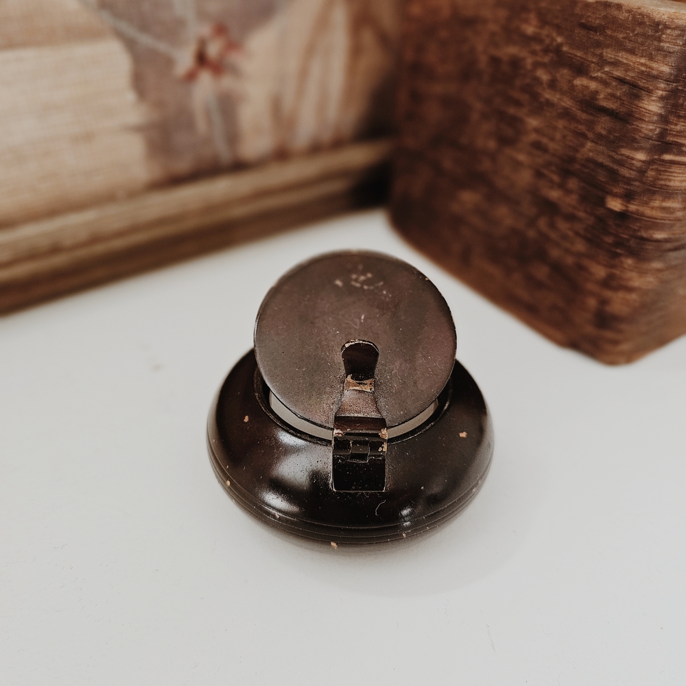 Vintage Dark Brown Metal Candle Holder/Trinket Dish - Picture 4 of 5